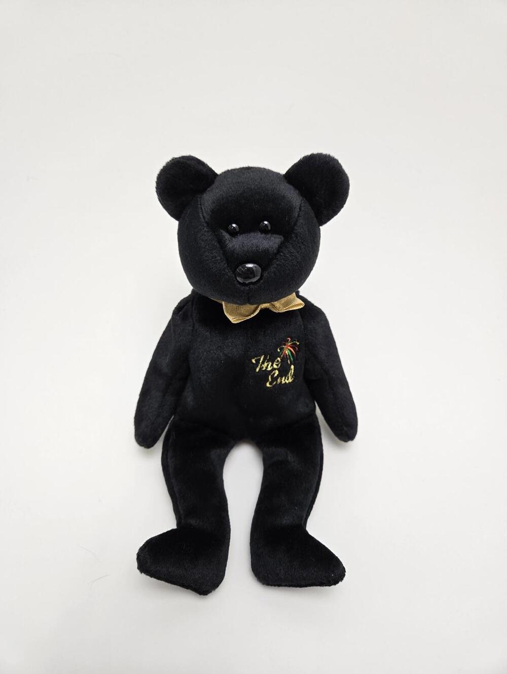 Ty Beanie Baby Bear “The End” Bear - No Hang Tag (8.5 inch)